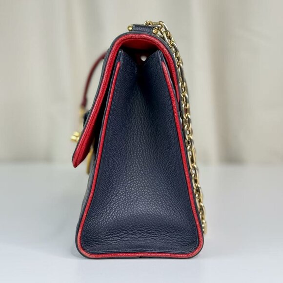 Louis Vuitton Empreinte Crossbody Bag Navy Blue with Red Trim & Gold Hardware - Picture 2 of 8